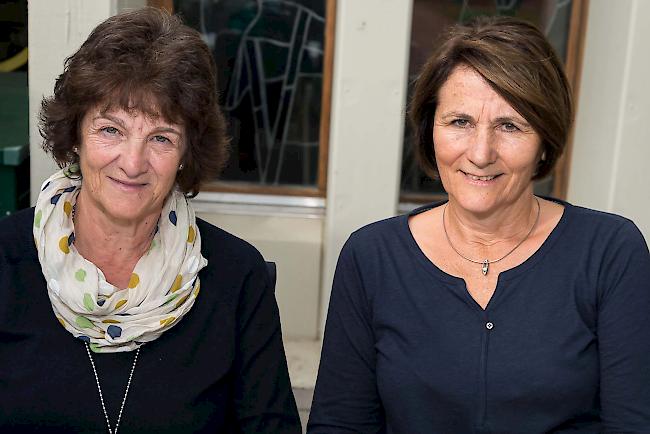 Bernadette Berchtold (65) aus Visp und Cornelia Schmid (59) aus Naters.
