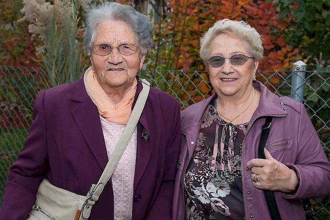 Johanna Schmid (88) aus Mörel und Silvia Jenelten (78) aus Naters.