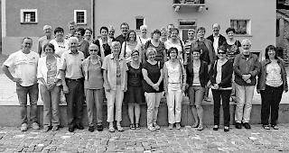 Jubil&auml;um. Der jubilierende C&auml;cilienchor von Stalden anl&auml;sslich des diesj&auml;hrigen Ausflugs nach Verona.  