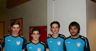 Angelo Gottsponer (17), Lars Zimmermann (16), Loris Gottsponer (17), Adriano Heinzmann (20) alle aus Visperterminen