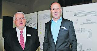 Klare Vorstellungen. Stiftungsratspr&auml;sident Albert Bass (links) und Direktor Reinhard Venetz. 