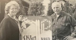 Rose-Marie Bumann und Herbert Theler waren im Jahr 1997 Fahnenpaten des Skiclubs Visp.