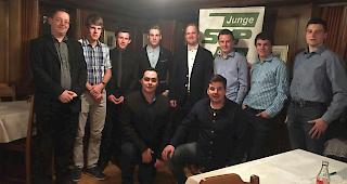 Franz Ruppen und die neue Parteileitung der JSVPO