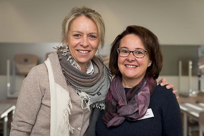 Barbara Salzmann (54) aus Naters und Eliane Martig (47) aus Glis.
