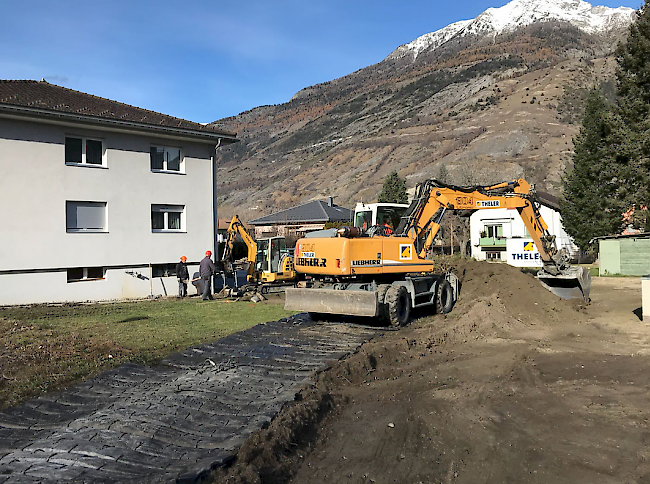 Quecksilbersanierung im Siedlungsgebiet Turtig bei Raron.