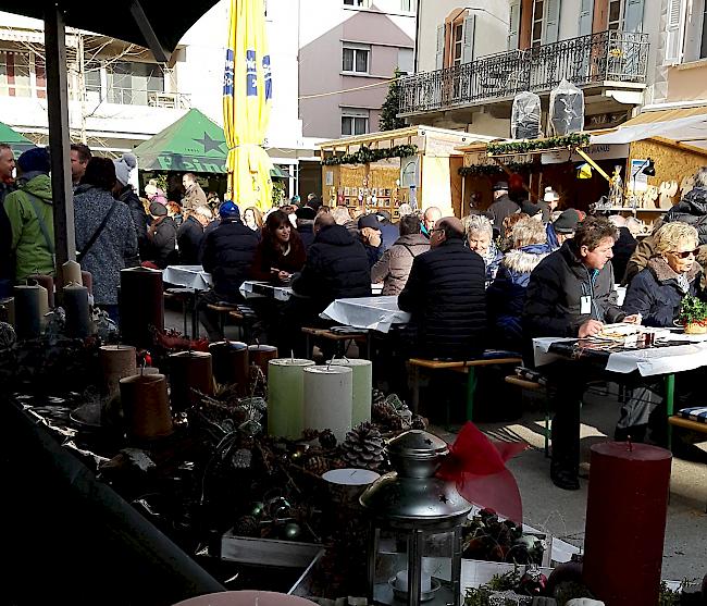 Eindrücke vom Visper Weihnachtsmarkt.