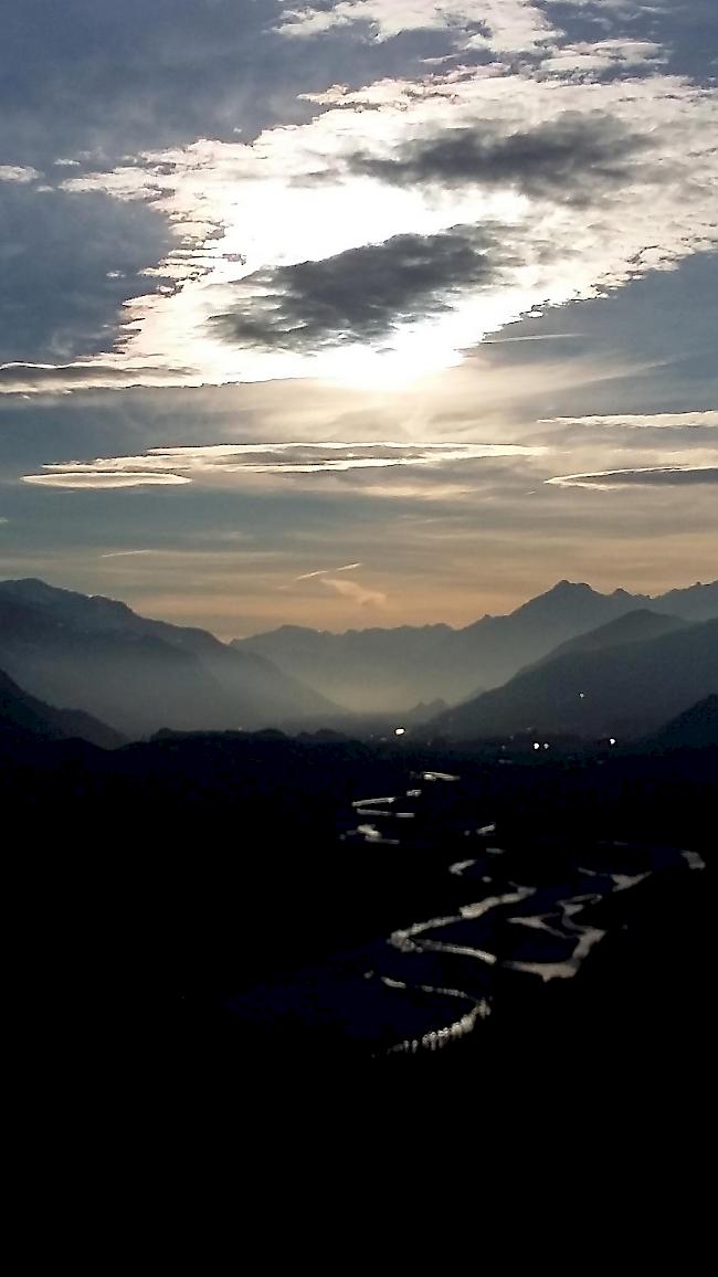 Abendstimmung überm Rhonetal.