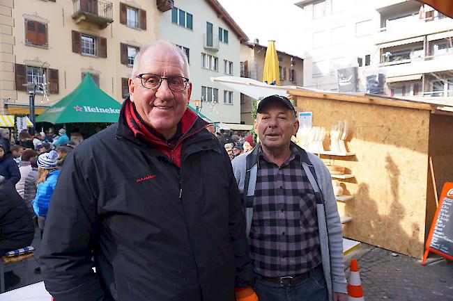 Paul Ritler (64) aus Blatten und Heino Zerzuben (69) aus Visp.