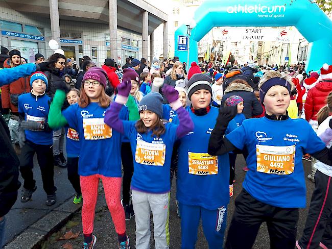 Mehrere Schüler aus Grengiols standen am Samstag in Sitten am Start. 