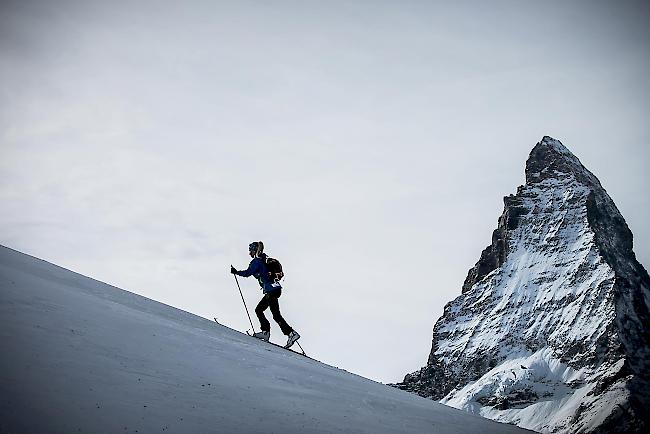 Skitour in Zermatt Richtung Gornergrat im Januar 2017