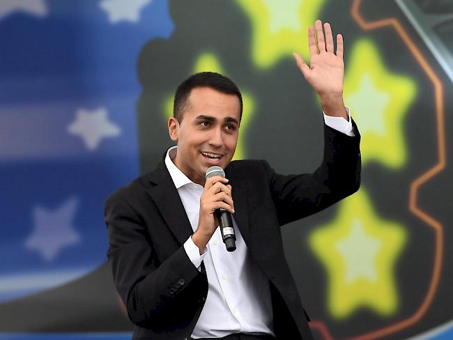 Der Anführer der populistischen Fünf-Sterne-Bewegung, Luigi Di Maio. (Archivbild)