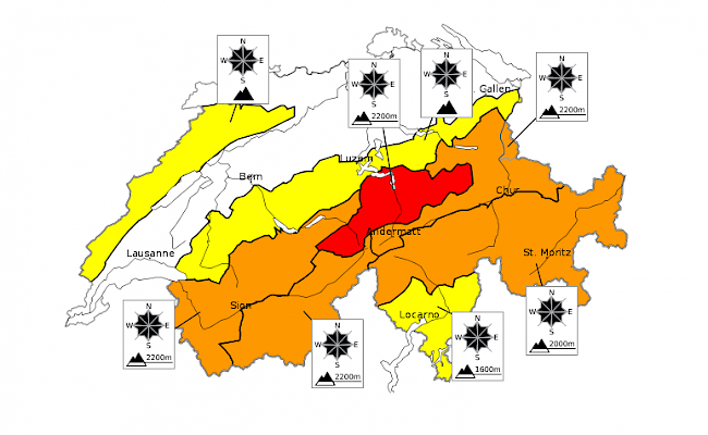 Im Wallis herrscht gemäss Laweinenbulletin mit Stufe 3 eine kritische Lawinensituation. Spontane Lawinen und Fernauslösungen sind möglich.