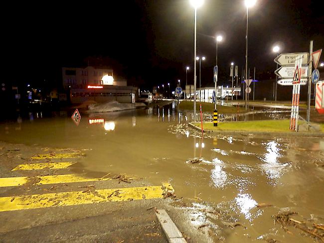 Wegen dem Regen mussten in Eyholz Häuser evakuiert werden.