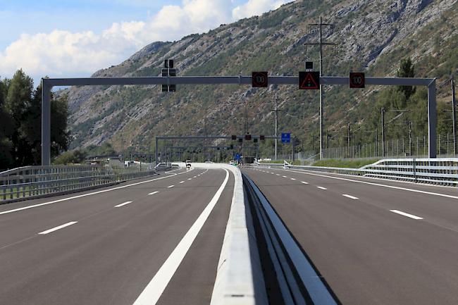 Der Autobahnabschnitt A9 Susten – Gampel wird diese und kommende Woche während der Nacht mehrmals  gesperrt. 