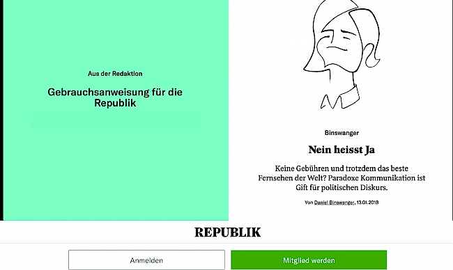 Das Magazin Republik ist seit Sonntag online.