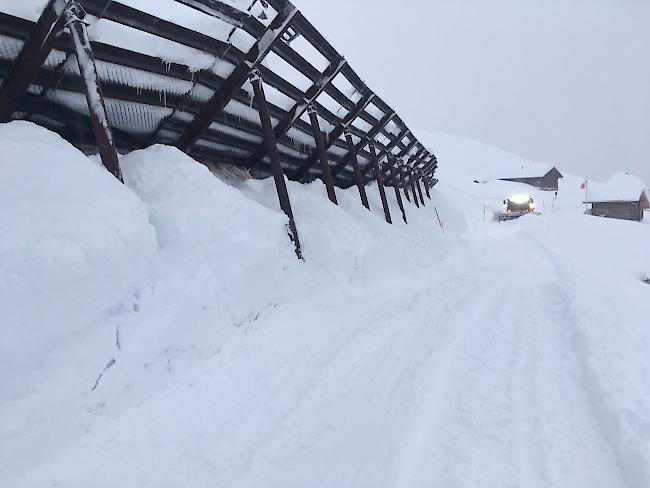 Wintertraum. Die Belalp versinkt im Schnee.