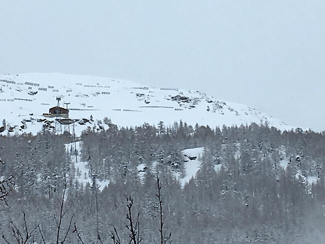 Die Lawinenverbauung Hannig bei Saas-Fee