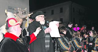 40 Jahre. Georges Locher trat gestern Freitag zum 40. Mal als Herold in Aktion und verlas die Leuker Fasnachtsgebote.  