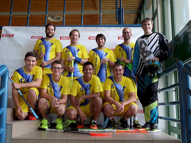 Der UHC Bürchen. Die Mannen aus Bürchen holten sich das Punktemaximum.