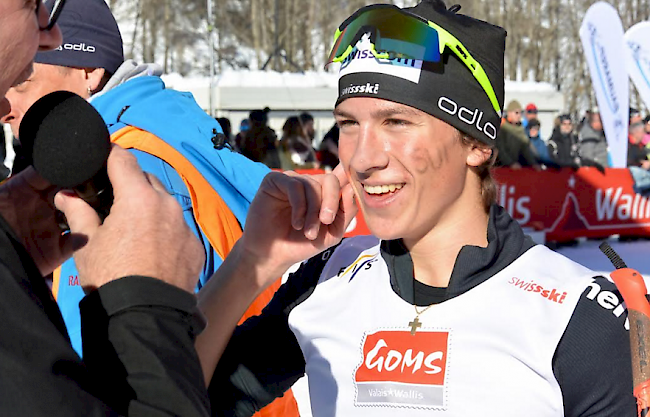 Valerio Grond, Schweizer Bronze-Gewinner im Sprint.