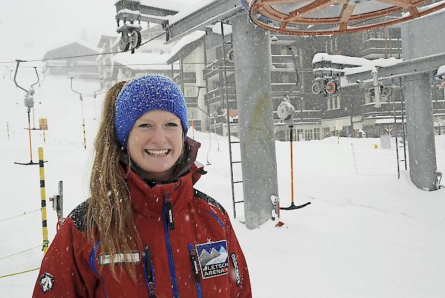 Lea Rebsamen ist bereits die achte Saison auf der Riederalp.