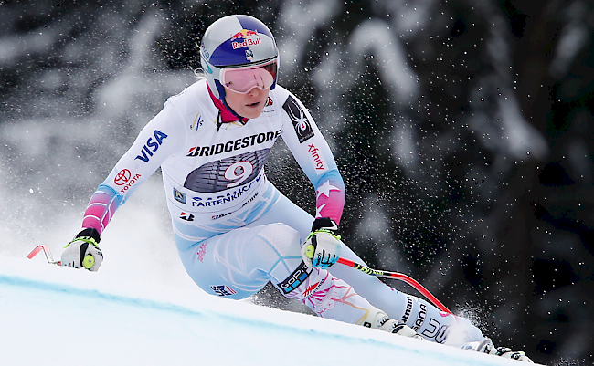Lindsey Vonn gewann die erste der beiden Abfahrten in Garmisch-Partenkirchen. 