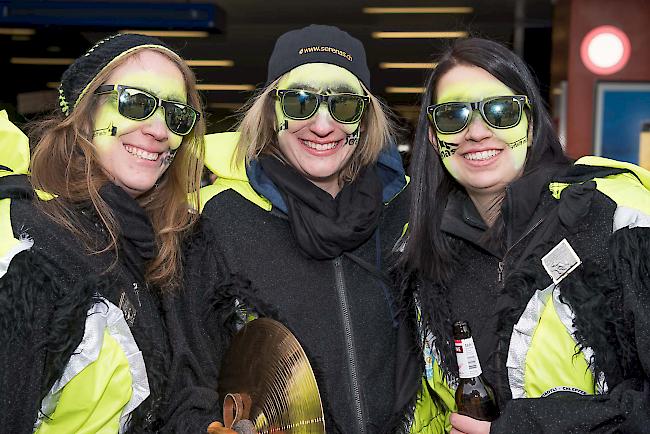 Stephanie Schnydrig (28), Jenny Imseng (26) und Deborah Theler (21), alle drei aus Unterbäch.