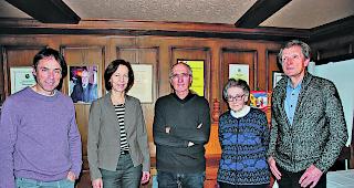 Musikprogramm-Verantwortliche. Paul Locher, Stadtr&auml;tin Sigrid Fischer-Willa, Pr&auml;sident Giuliano Andri, Heidi Brunner-Gut, Eduard Zurwerra (von links). 