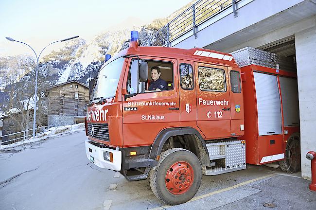 Patric Kalbermatter, Kommandant der Stützpunktfeuerwehr St. Niklaus.