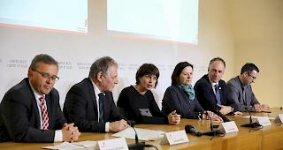 Bundesr&auml;tin Doris Leuthard war am Donnerstag anl&auml;sslich einer Arbeitssitzung zu Besuch in Sitten.
