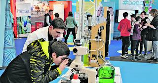 Wo will man hin? Die Sch&uuml;ler erhalten an der Ausbildungsmesse &laquo;Your Challenge&raquo; Informationen zu &uuml;ber 400 Berufen. 