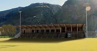 In einem neuem Kleid. Die Sportanlage &laquo;Rhoneglut&raquo; wird im Jahr 2019 neu gebaut.