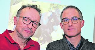 Gespann. Dominik Pfammatter, Pr&auml;sident Schweizerischer Eringerzuchtverband (links), und Kantonstierarzt Eric Kirchmeier informierten &uuml;ber ihre Anliegen. 