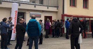 Vor Ort pr&auml;sent. Die neue Filiale in Eisten.