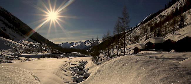 Herrlicher Sonnenschein auf der Kühmatt.