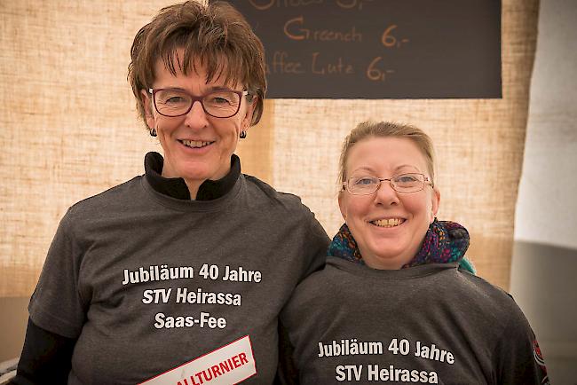 Daniela Burgener (56), Rahel Reinle (45) aus Saas-Fee.