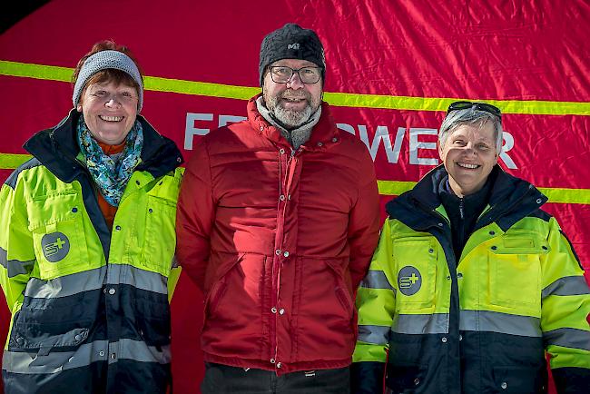 Regula Imseng (64), Helmut Imseng (64), M. Madeleine Moser (64) aus Saas-Fee.