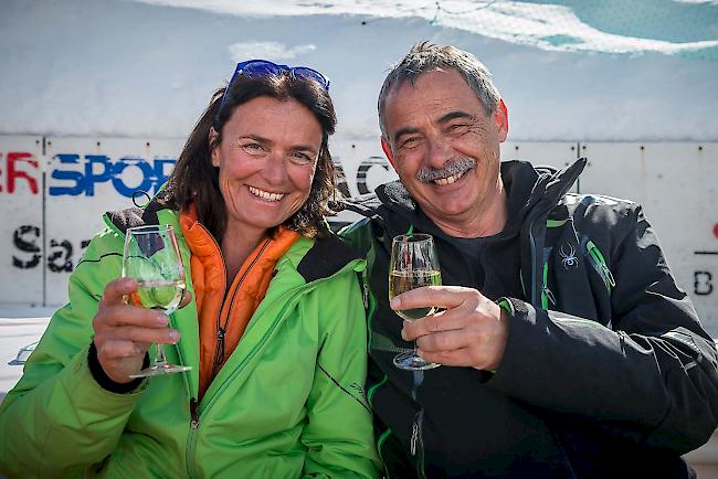 Franziska Kantner-Rumpf (56), Christian Rumpf (64) aus Saas-Fee.