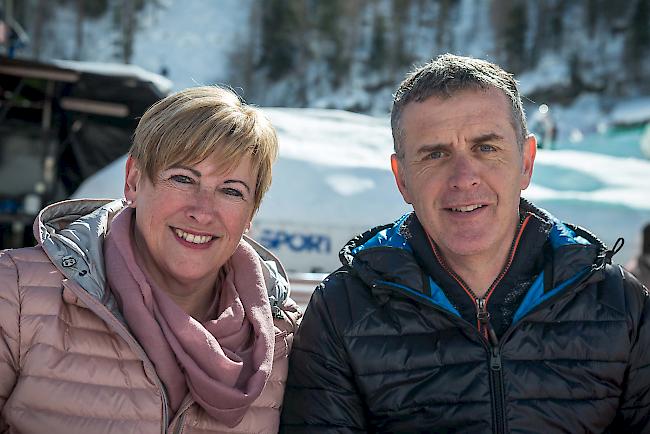 Christine (49) und Ludi Schmid (54) aus Naters.
