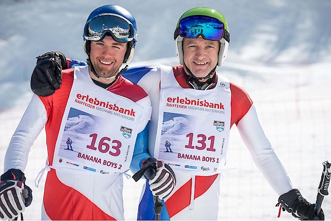 Sebastian Christen (21), Herold Zurbriggen (52) aus Saas-Fee.