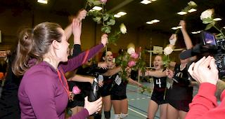 Die Visper Spielerinnen feiern den historischen Moment