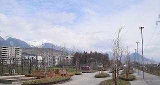 Realisierte Massnahme am Cours Roger-Bonvin in Sitten.