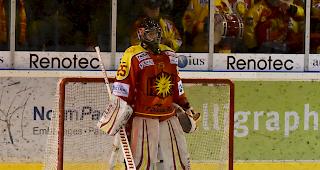 Ent&auml;uscht: Torh&uuml;ter Pittolaz und der HC Siders m&uuml;ssen das 1.-Liga-Finalspiel ausw&auml;rts bestreiten.