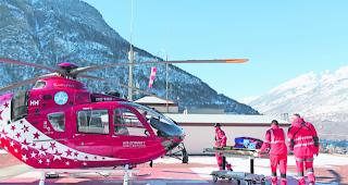 Strenge Zeit. W&auml;hrend der Osterfeiertage hatte es die Air Zermatt vor allem mit typischen Pistenunf&auml;llen zu tun. 