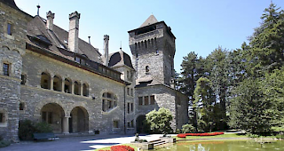 Das Schloss Mercier in Siders