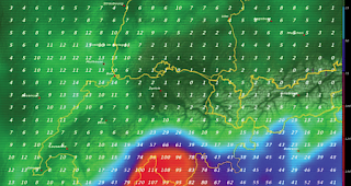 Bis am Donnerstag k&ouml;nnen im s&uuml;d&ouml;stlichen Wallis grosse Niederschlagsmengen zusammenkommen. 