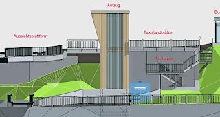 Neugestaltung. Die Kirchbr&uuml;cke (Ansicht in Richtung Osten) im Zentrum von Zermatt soll den Bed&uuml;rfnissen der G&auml;ste und Einheimischen angepasst werden.  