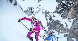 Hoch hinaus. Martin Anthamatten in einem der steilen Aufstiege: &laquo;Es stossen immer mehr starke, junge L&auml;ufer nach&raquo;, so der Zermatter. 