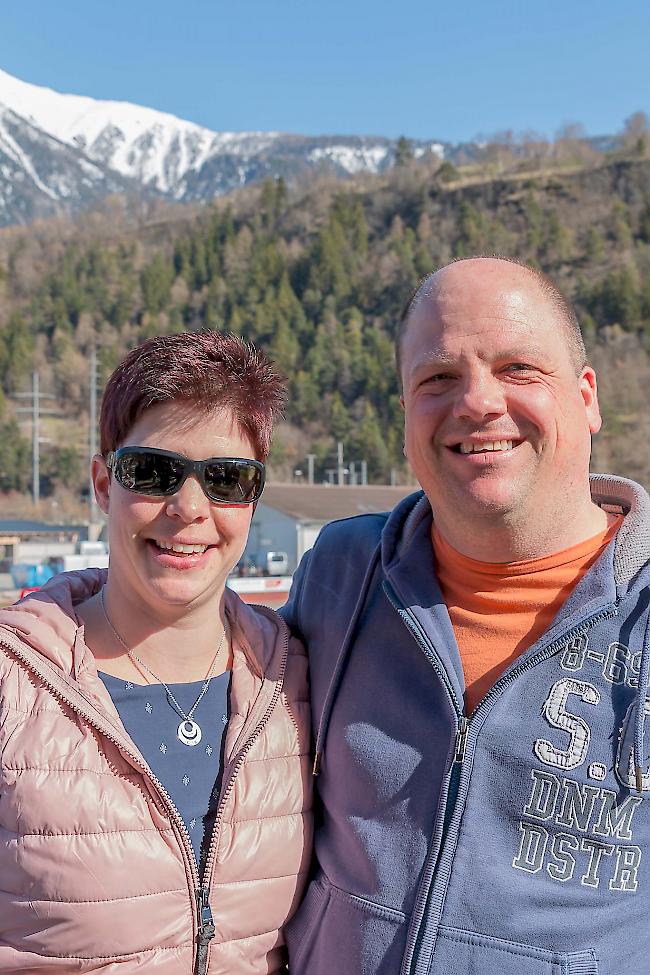 Eveline (36) und Helmut (44) Burgener aus Visp.