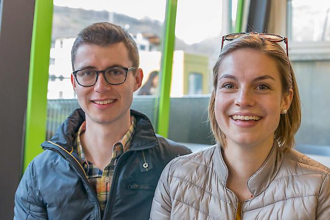 Jonas Schmid (24) Baltschieder, Carole Steiner (23) Leuk Stadt.